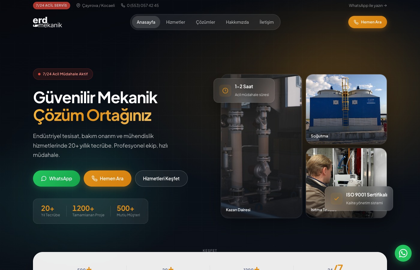 Erd Mekanik site önizlemesi