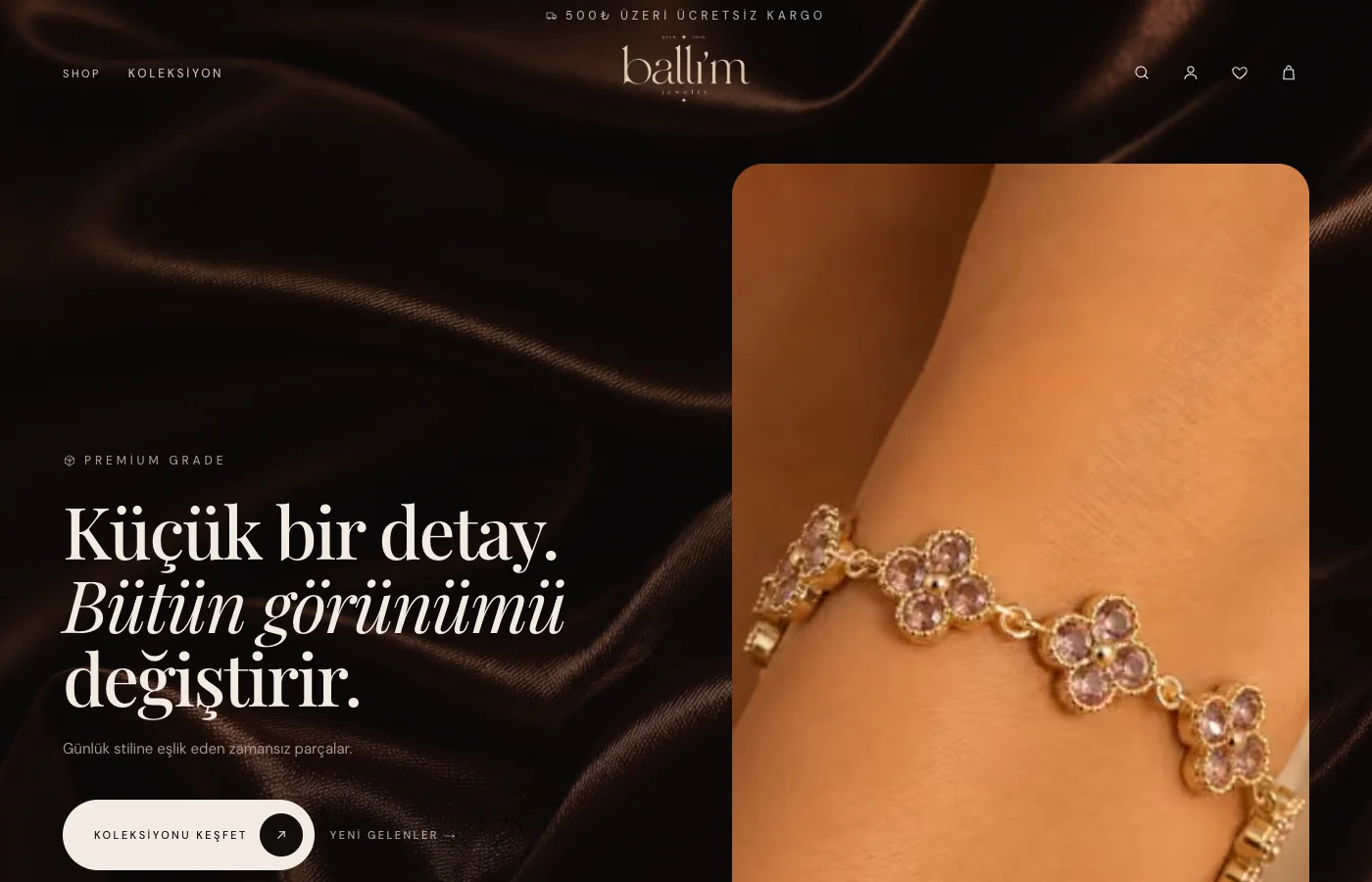 Ballı'm Jewelry — E-Ticaret