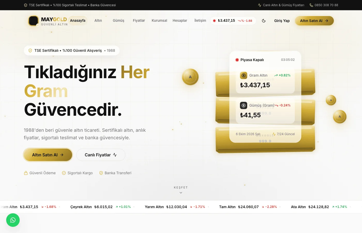 Maygold — Fintech / E-Ticaret